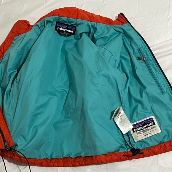 Patagonia Nano Vibrant Orange Quilted Puff Lightweight Jacket Boys Size XS 5-6 - Picture 8 of 9